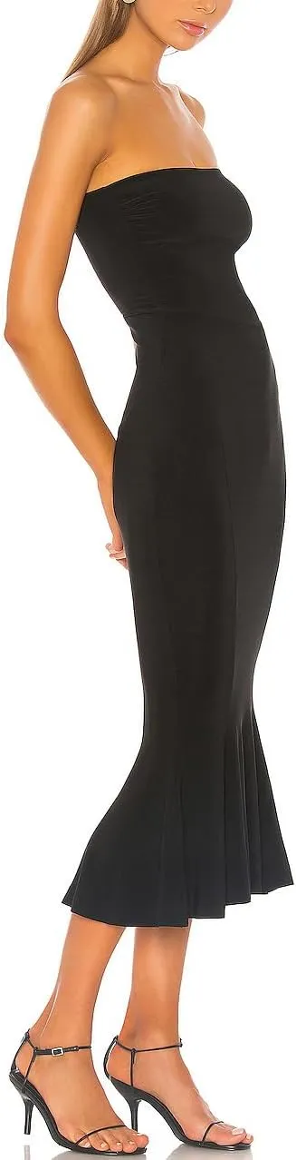 Aigeman Women's Sexy Off Shoulder Sleeveless Bodycon Mermaid Midi Dress Strapless Tube Elegant Cocktail Party Dress 292