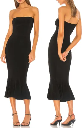 Aigeman Women's Sexy Off Shoulder Sleeveless Bodycon Mermaid Midi Dress Strapless Tube Elegant Cocktail Party Dress 292