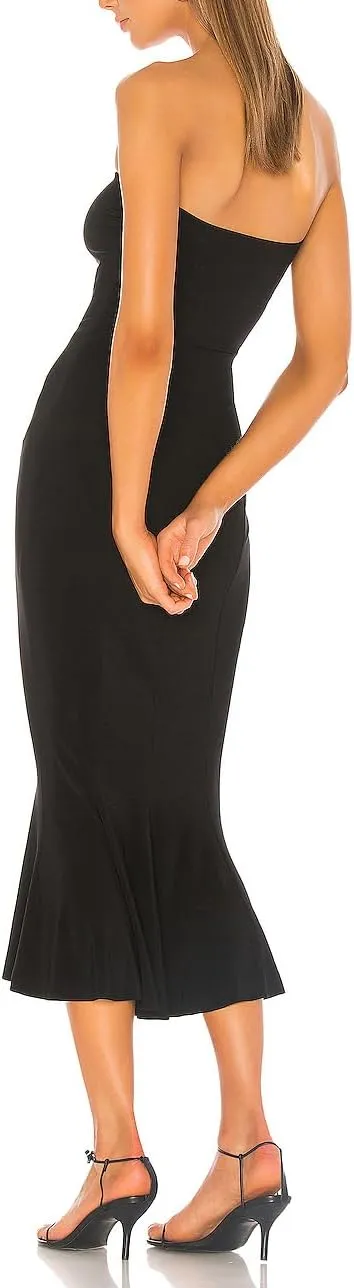 Aigeman Women's Sexy Off Shoulder Sleeveless Bodycon Mermaid Midi Dress Strapless Tube Elegant Cocktail Party Dress 292