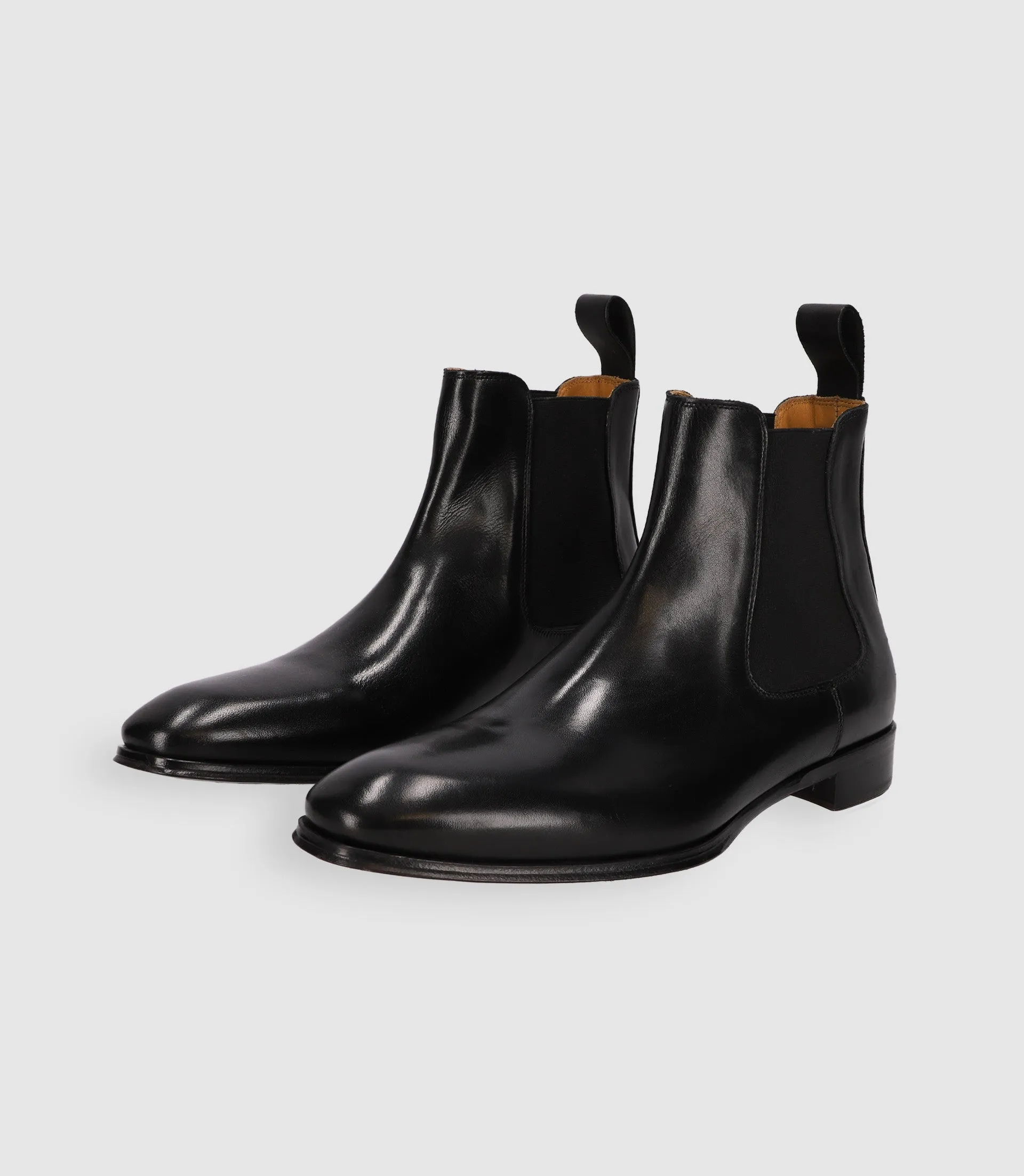 Chaussures chelsea en cuir noires