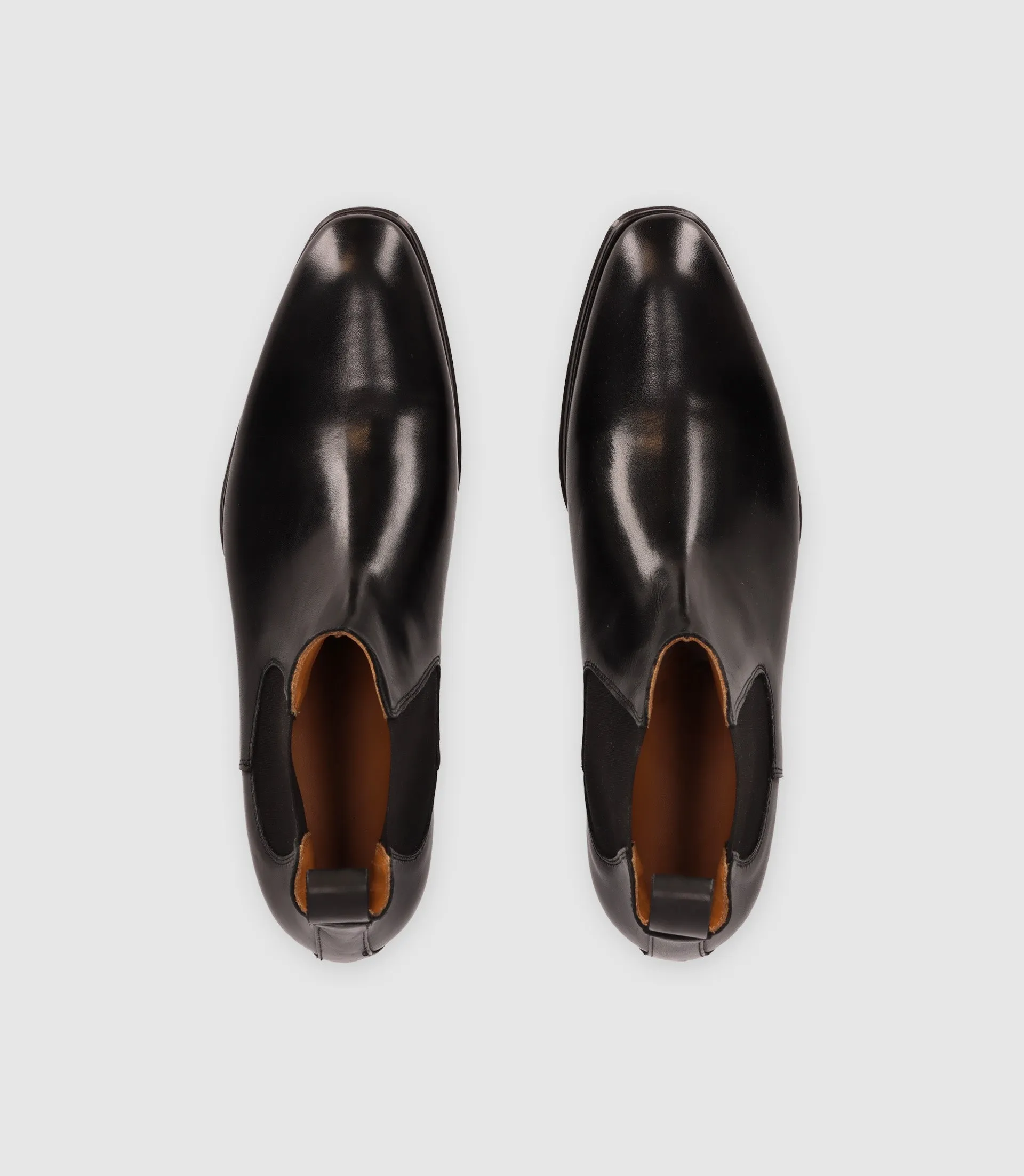 Chaussures chelsea en cuir noires