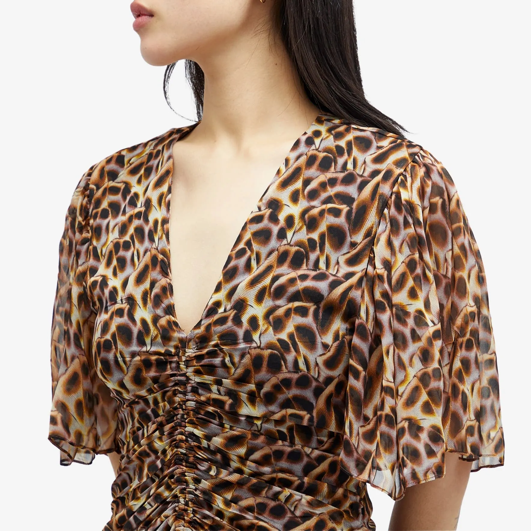 Isabel Marant Etoile Vivienne Printed dress, brown
