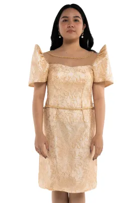 Pinya Modern Filipiniana Cocktail Dress - Princess - MR4