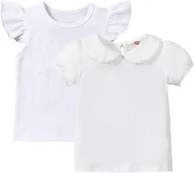 Toddler Kids Baby Girl Outfits Princess Vest Long Sleeve Shirt Top